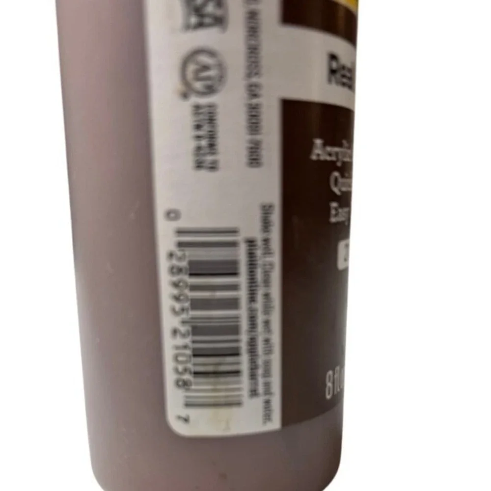 New Apple Barrel Acrylic Craft Paint‎ 8oz Real Brown Gloss Indoor Outdoor 21058E